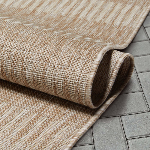 Well Woven Medusa Stria Geometric FlatWeave Indoor/Outdoor Area Rug